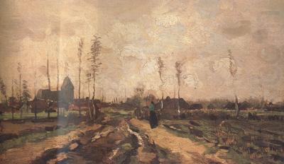 Landscape with Church and Farms (nn040, Vincent Van Gogh